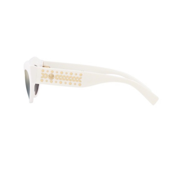Versace White & Gold 54mm Butterfly Sunglasses main image 9